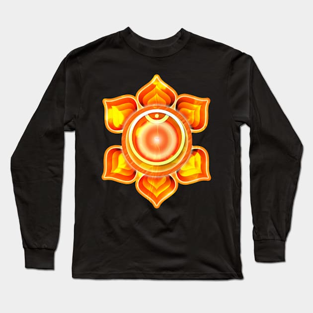 Sacral Chakra, Svadhishthana Long Sleeve T-Shirt by KJ PhotoWorks & Design